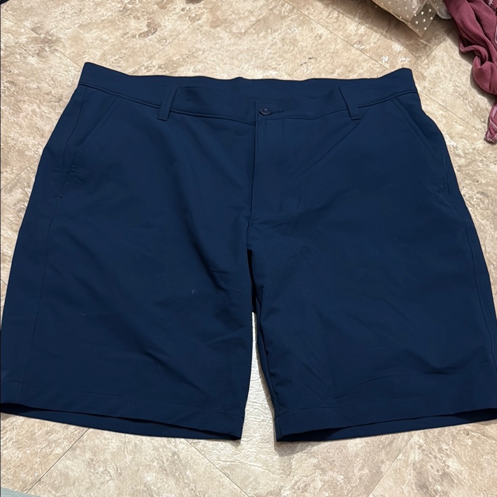 Under Armour Blue Flat Front Shorts